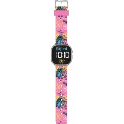 Stitch Kinder LED horloge met sierdesign