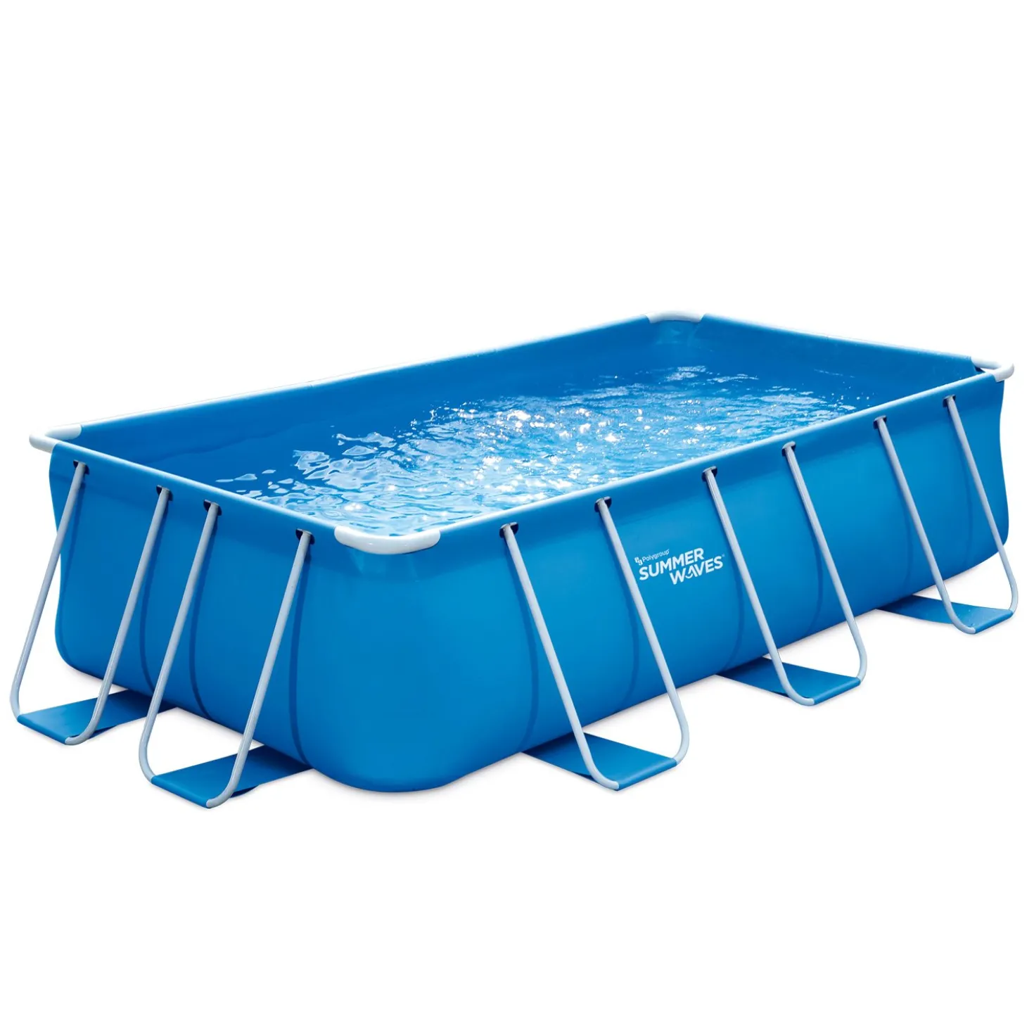 Summer Waves Zwembad Active Frame Rectangular 400 X 200 X 100 cm + filterpomp