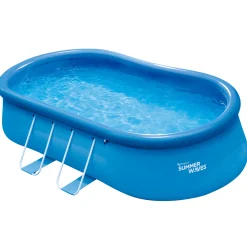 Summer Waves Zwembad Quick Set Oval 457 X 305 X 107 cm + filterpomp