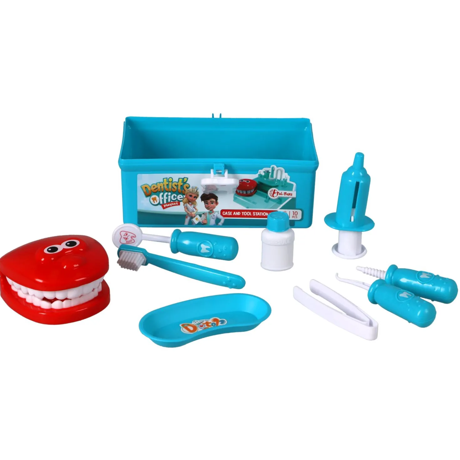 Tandartskoffer met accessoires 10-delig