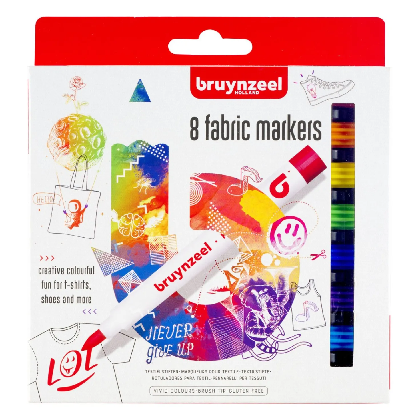 Textiel Stiften 8 Stuks