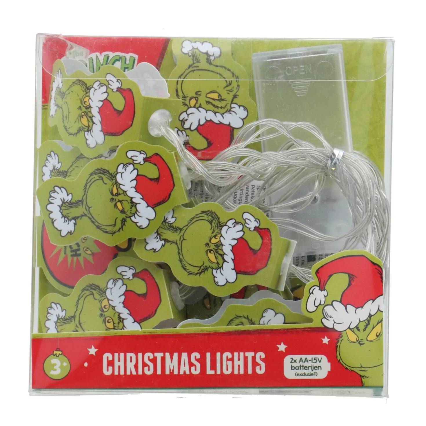 The Grinch licht slinger 12 leds, 2 meter
