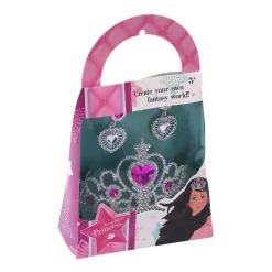 Tiara met oorbellen assorti