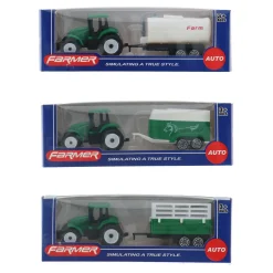Tractor Met Aanhanger 3 Assorti