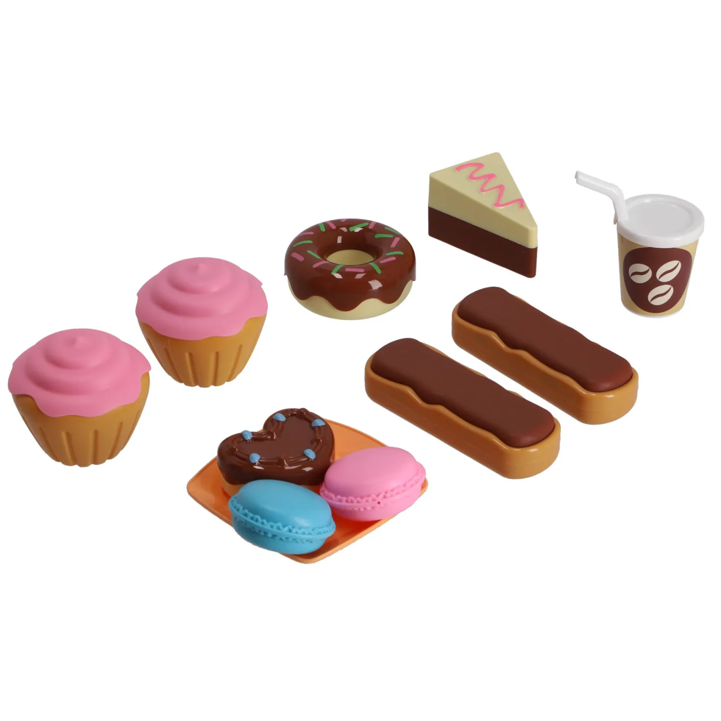 Voedselset donut en macaron