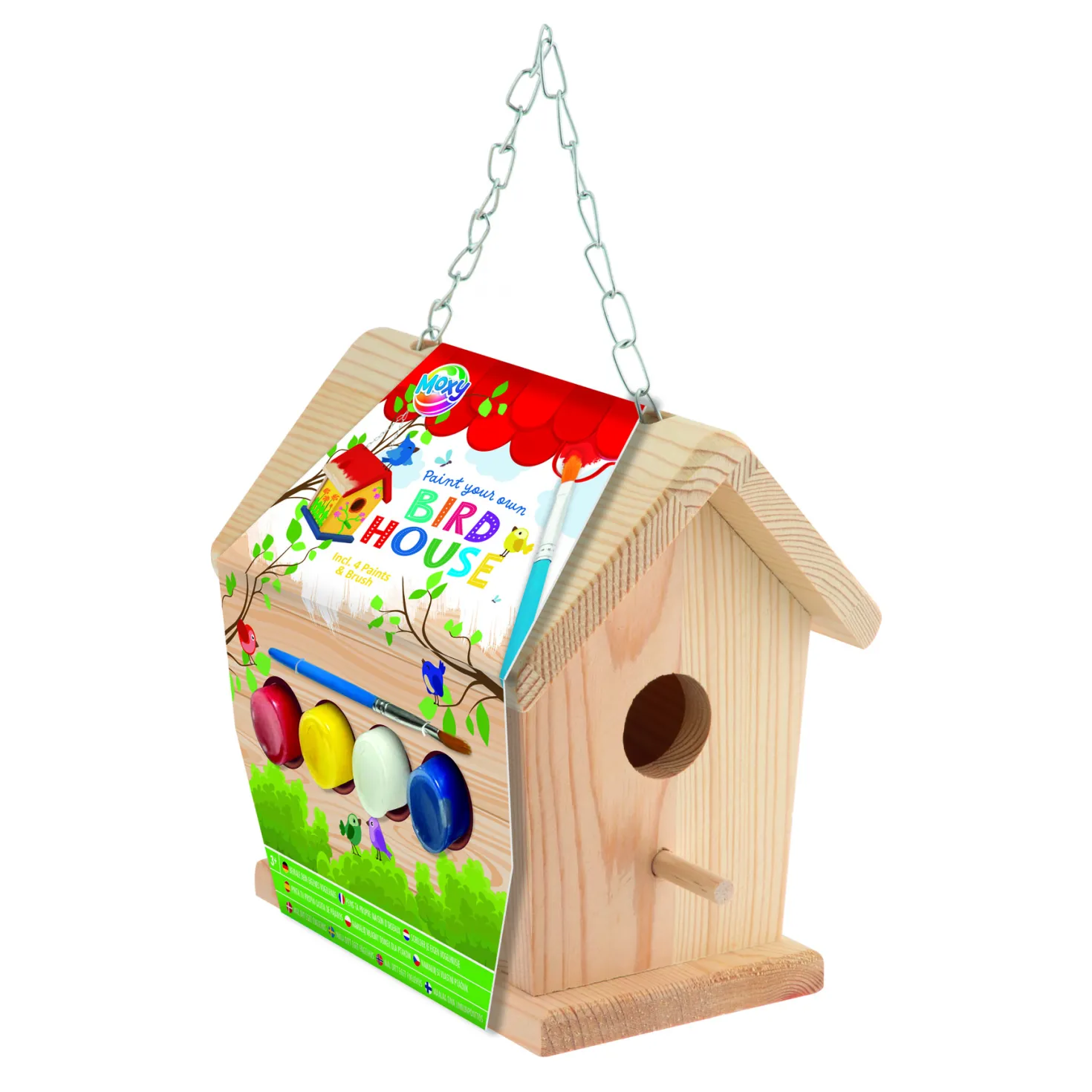 Vogelhuisje maken hout set compleet