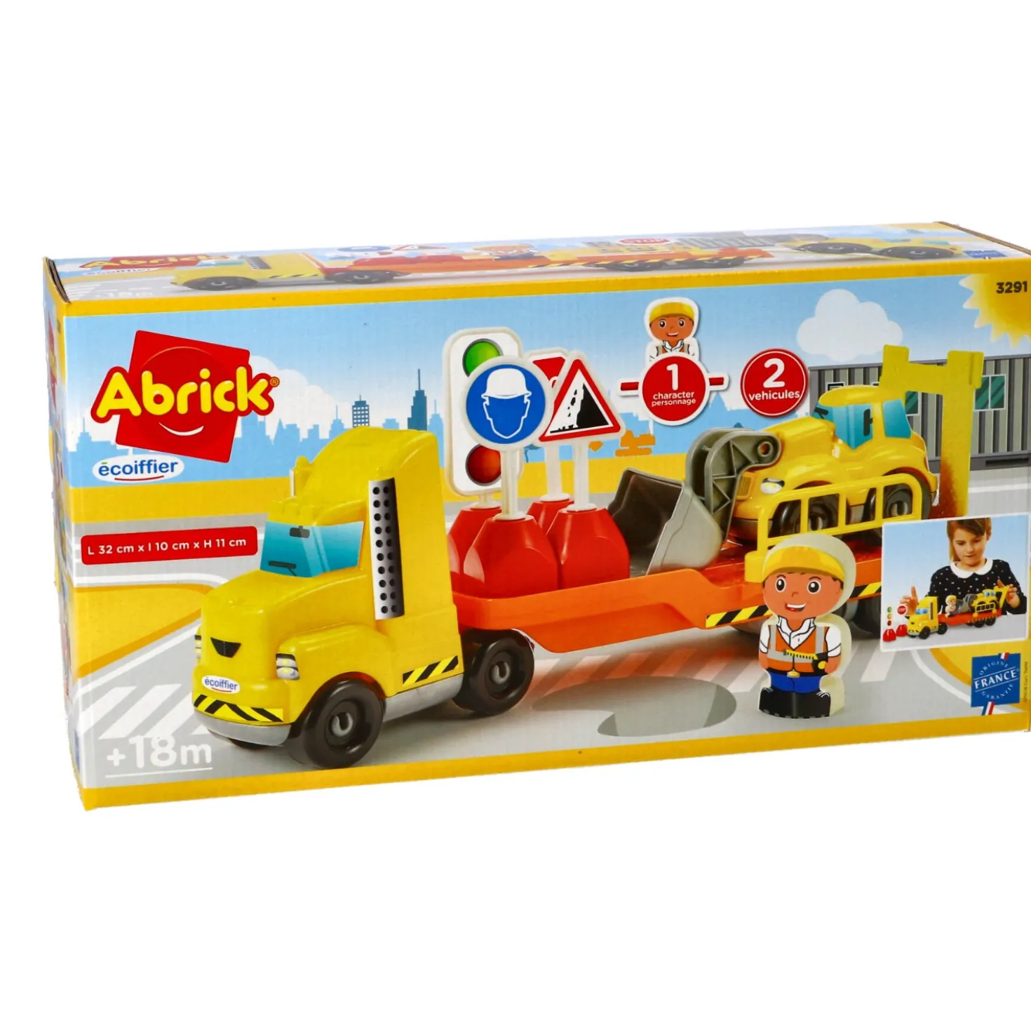 Vrachtwagen Met Oplegger Abrick