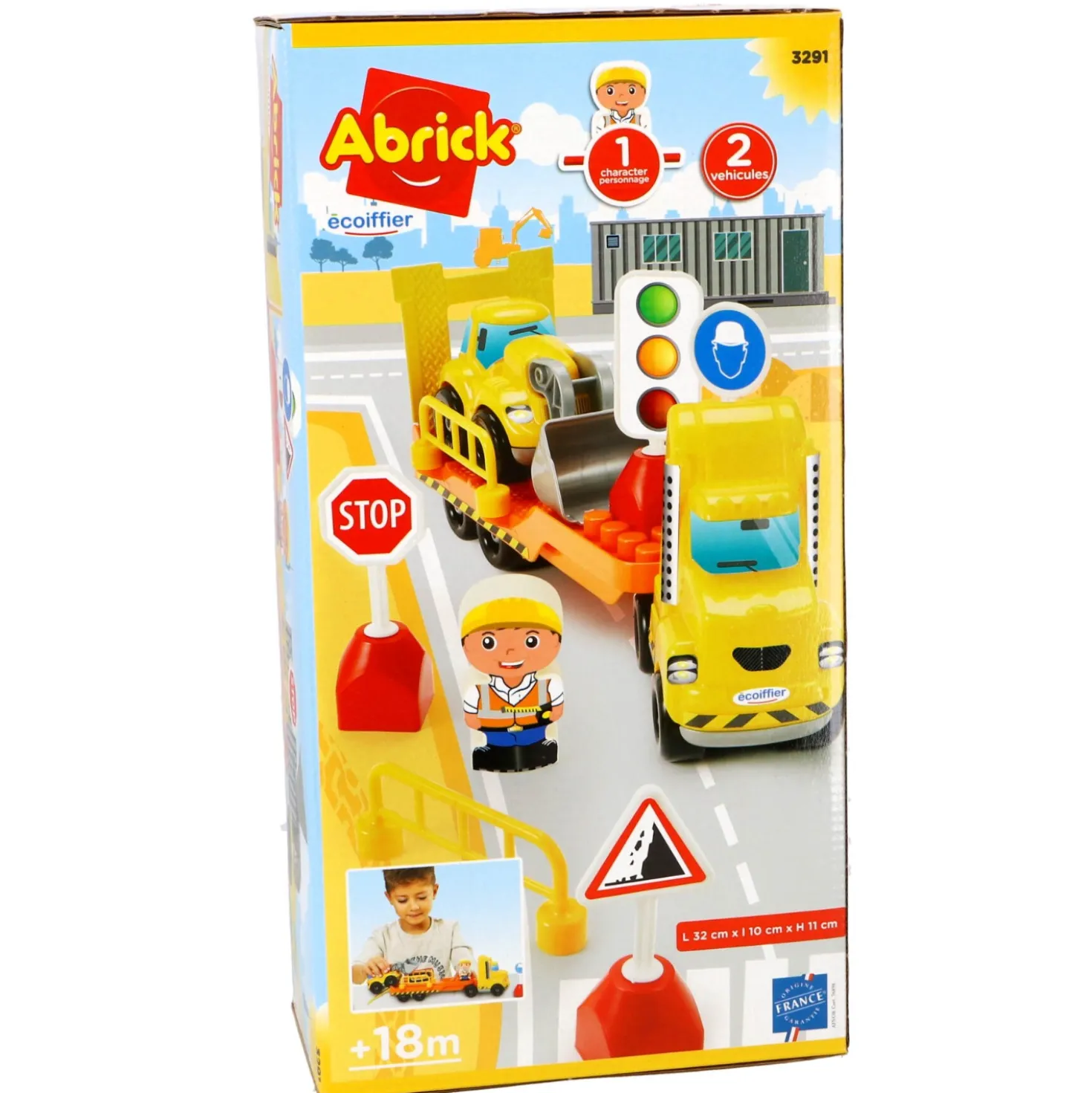Vrachtwagen Met Oplegger Abrick