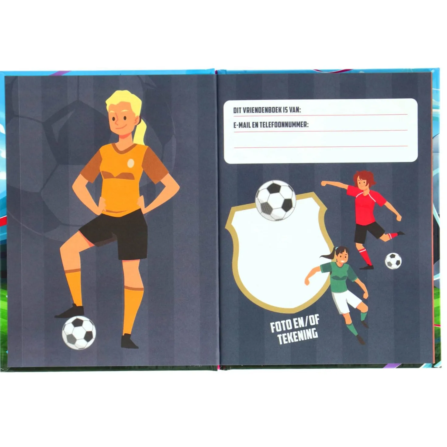 Vriendenboek voetbal meisjes