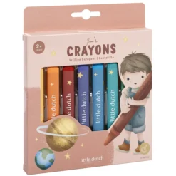 Waskrijtjes Little Dutch Jim 8 stuks