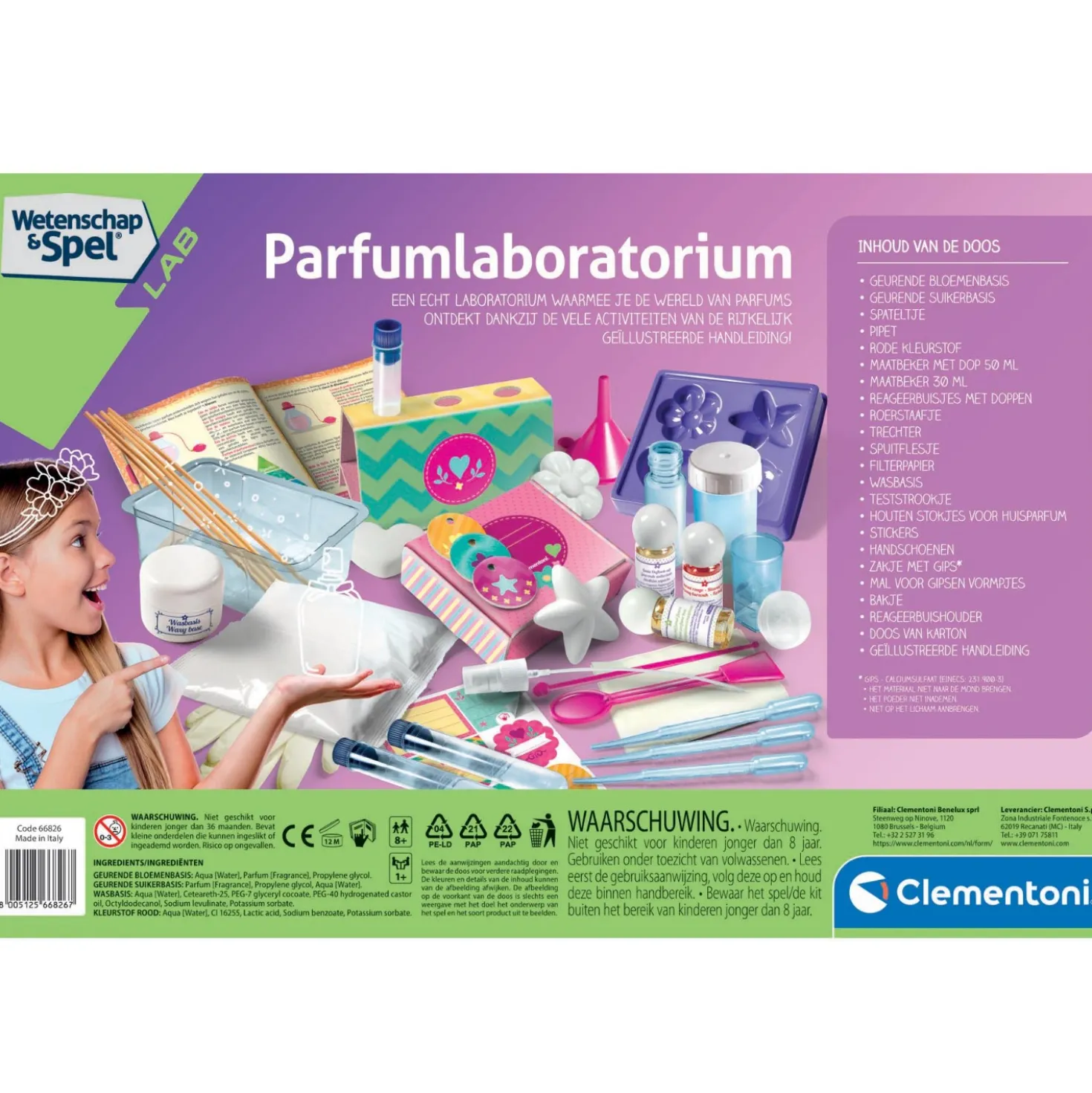 Wetenschap Meisjes Parfumlaboratorium Clementoni