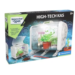 Wetenschap plantenkas met temperatuur meter
