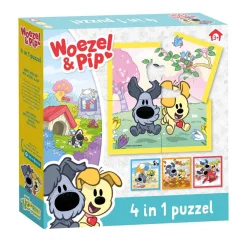 Woezel & Pip 4 in 1 Puzzel
