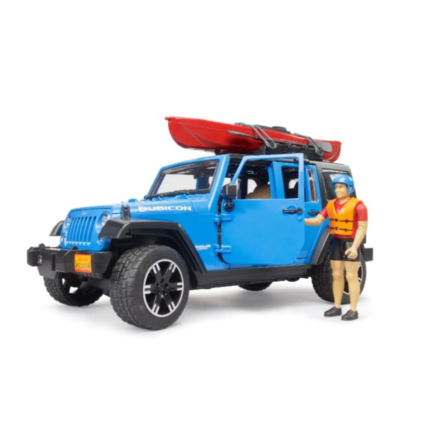 Wrangler jeep met kayak