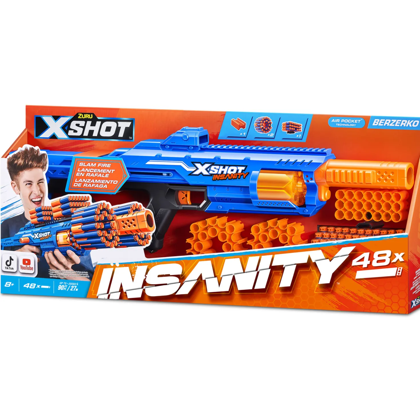 Zuru X-Shot insanity berzerko 8 shot (48 darts)