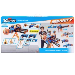 ZURU X-Shot insanity motorized dartstorm + 200 darts