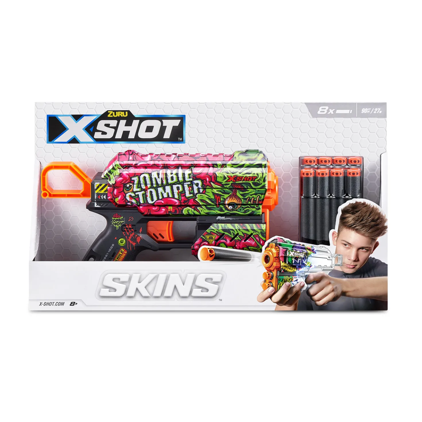 Zuru X-Shot Skins Flux Met 8 Darts